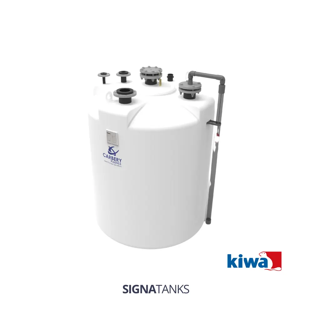 Chemietank 1100L, Enkelwandig, Verticaal, CP - [KIWA] 