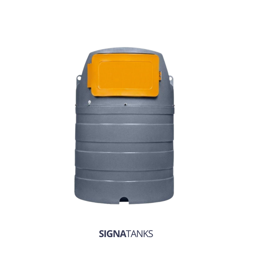 Dieseltank 1500L, Verticaal met Pompkast, SW - [Standaard]