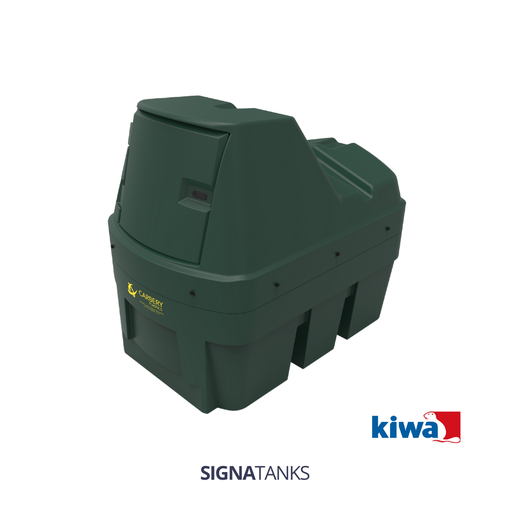 [SGT-FPGR01350H-KIWA-ZP] Dieseltank 1350L, KIWA, Horizontaal met Pompkast, CP - [Zonder pompset]