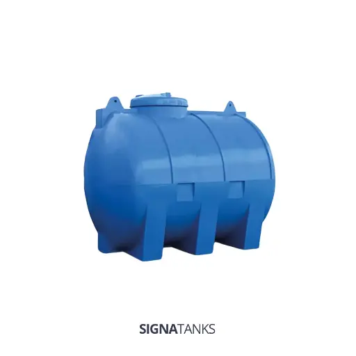 [WTBL05000H-SGT] Watertank 5000L, Horizontaal, Enkelwandig, Bovengronds.